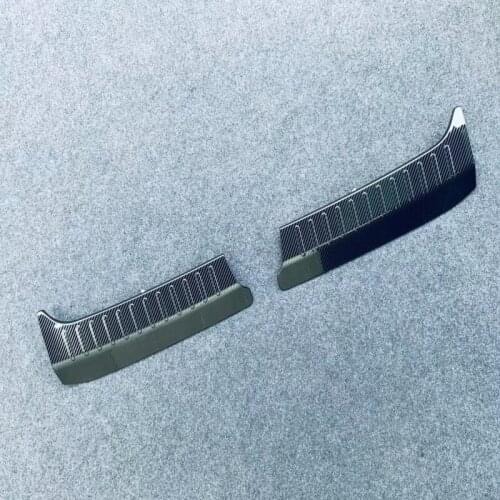 For Nissan Note 2020 2021 2022 Stainless Steel Inner Rear Trunk Bumper Cover Trim Tailgate Door Sill Plate Car Accessories 2pcs