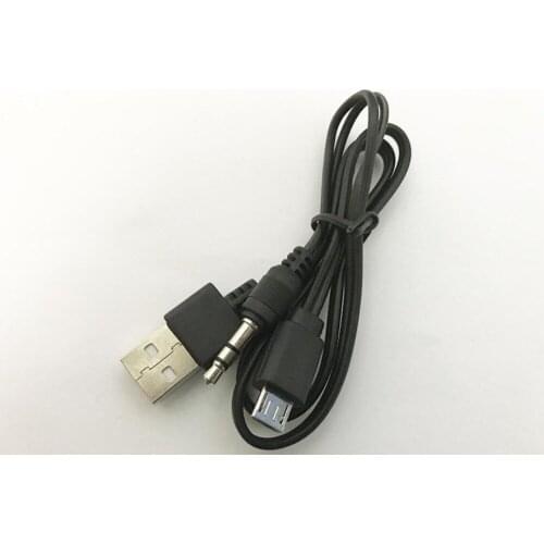 200pcs/lot Wholesale 3.5mm Audio to Micro USB Cable Cord Adapter Charger for bluetooth Mini Speaker