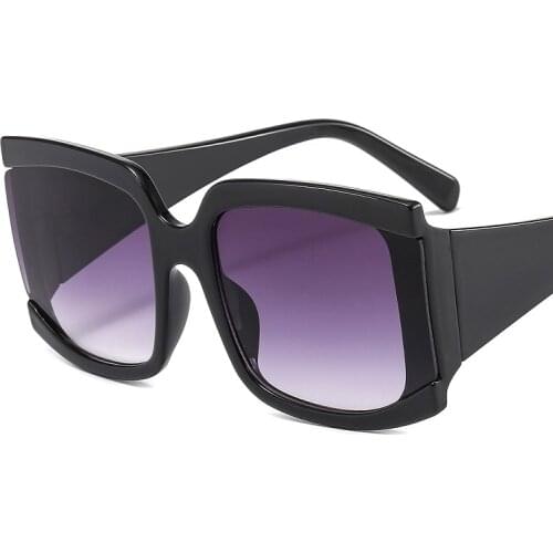 2021 New Fashion Square Sunglasses Women Men Cat Eye PC Cool Gradients Lens Leopard Brand Designer Goggle Trend Sunglasses UV400