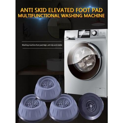 4/2Pcs Washing Machine Rubber Mat Anti-slip Anti Vibration Dryer Raise Height Feet Pads Shock Noise Cancelling Machine Support