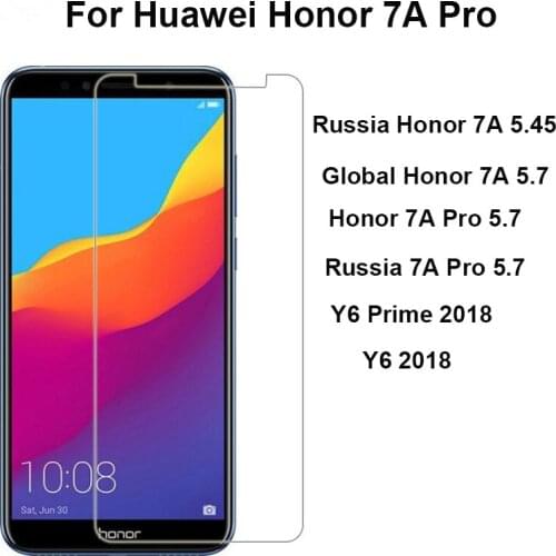 5.7" Tempered Glass For Huawei Honor 7A Pro Screen Protector Honor 7A Pro Glass Honor 7 A Pro For Huawei AUM-L29 Protective Film