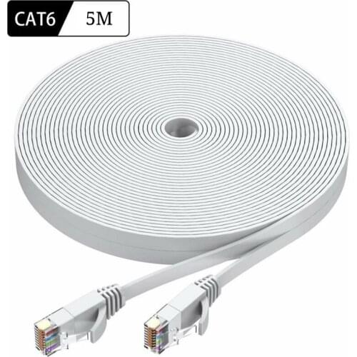 5m Ultrafine Ethernet Patch Cable CAT6 Internet Network Flat Cable Cord Patch Lead RJ45 For Router Laptop Cable
