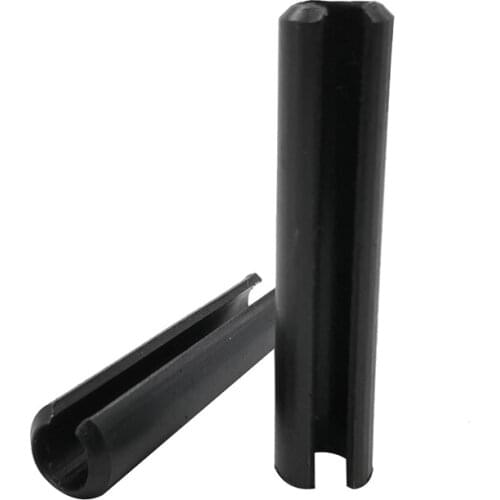 50pcs M2.5 opening pins cylinderical elastic pin hollow guide card dowels positioning dowe black color GB879 4mm-30mm length