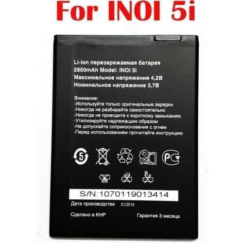 Original NEW 2850mAh inoi 5i Battery For INOI 5I Lite INOI5 Lite Phone In Stock New Production High Quality Battery