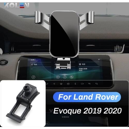 Car Mobile Phone Holder For Land Rover Range Rover Evoque 2019 2020 GPS Gravity Stand Air Vent Navigation Bracket Accessories