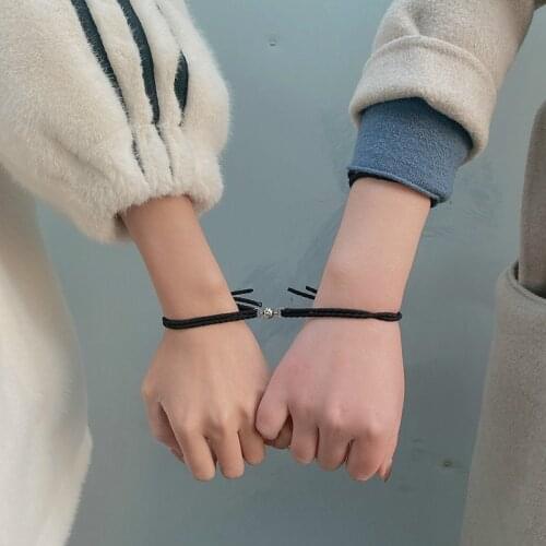 Attract Bracelets for Women Charm Bracelet Friendship Rope Braided Distance Couple Magnetic Bracelet Lover Wholesale Jewelry