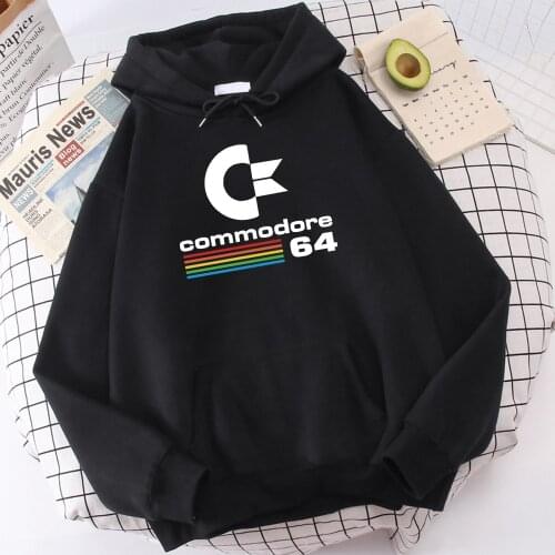 Commodore 64 Homme Fleece Hoodie C64 SID Amiga Retro 8-bit Ultra Novelty Style Printed Male Pullover 2021 New Arrival Sportswear