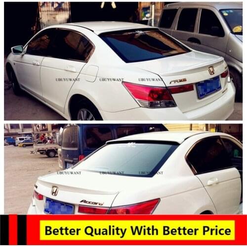 For Honda Accord 2008-2012 Roof Spoiler Unpainted Primer Color Car Boot Lip Wing Decoration Window Spoiler Car Styling