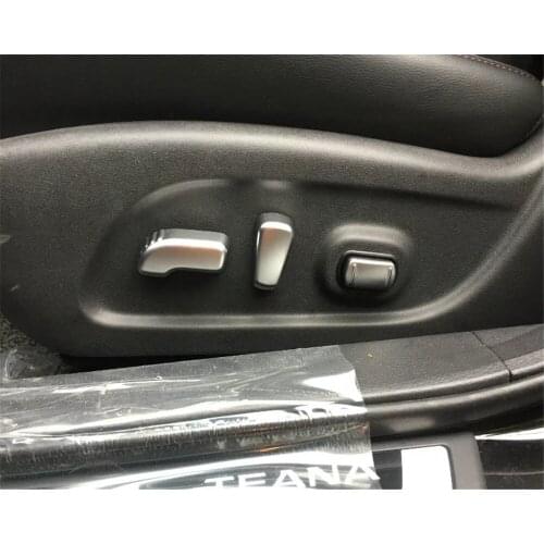 For Nissan Altima Teana 2013-2016 2017 2018 Car Seat Adjustment Switch Knob Button Control Covers Trims Interior Accessories