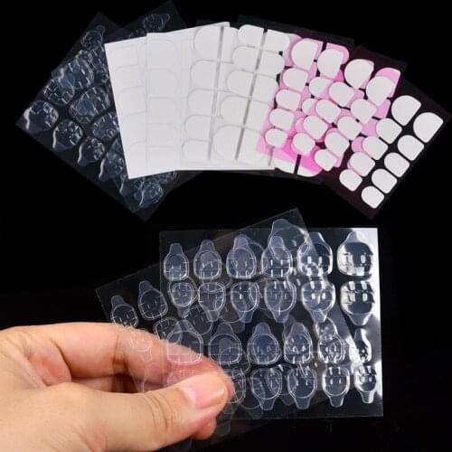 Double Sided Adhesive Glue t Top Transparent Clear Sticker Sticky Tape for False Nail Tips Nail Art Tools