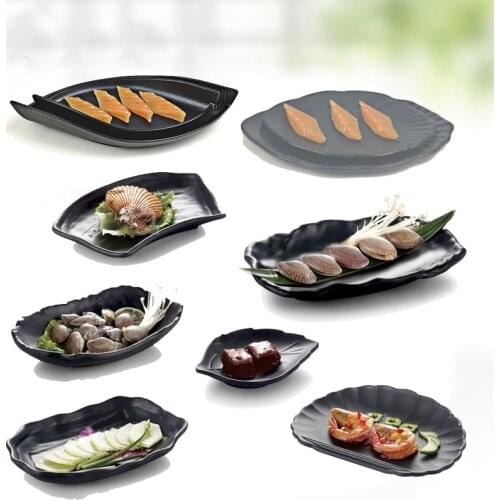 Hot Pot Dinnerware Stewed Beef Meatballs cold dish Dinner Plate Frost Originality Plate Japanese Sushi A5 Melamine Tableware