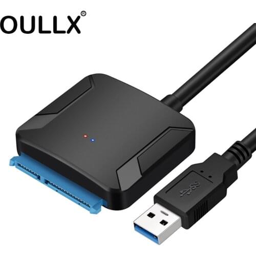 OULLX USB 3.0 To Sata Adapter Converter Cable USB3.0 Hard Drive Converter Cable For Samsung Seagate WD 2.5 3.5 HDD SSD Adapter