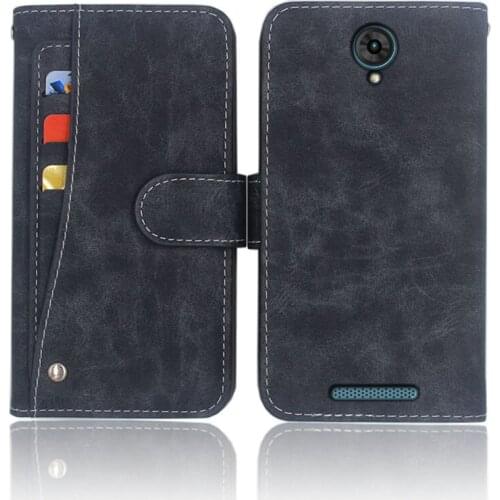 Hot! Echo Dune Case High quality flip leather phone bag cover Case For Echo Dune with Front slide card slot