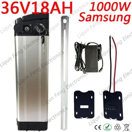 36V 18AH Electric Bicycle Battery 36V 9AH 12AH 15AH 18AH 21AH Lithium Battery Use Samsung Cell Fit 36V 500W 1000W Ebike Motor