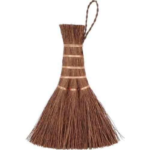 F3MB Natural Household Broom Tea Table Cleaning Brush Coconut Palm Silk Cup Brush Tea Brush Glass Cup Cleaner Tool