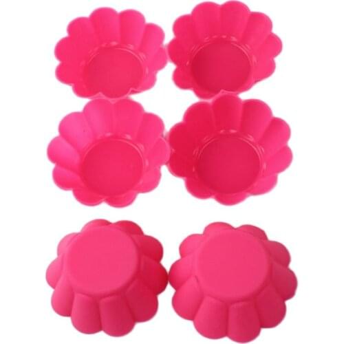 New 10pcs/set Cupcake Ice Cream Baking DIY Moule Jelly Pudding Muffin cup silicone cake mold cake cup silicone flower egg tray