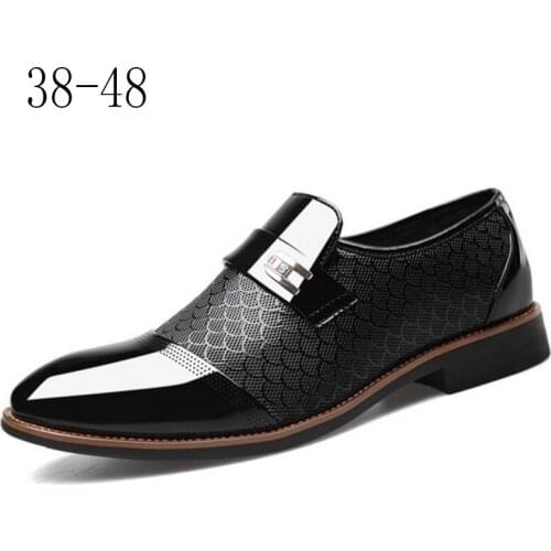 2020 New Explosion Style High-end Leather Shoes Mens Business Dress Crocodile Pattern Casual Business Shoes Mens Casual Shoes