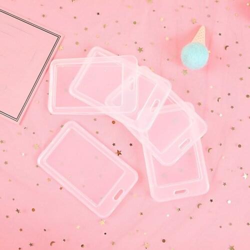 Transparent PVC Bank Bus Credit Card Holder Cover Storage Card & ID Holders Womem Men Kids Protector Cover Wallet Dropshipping