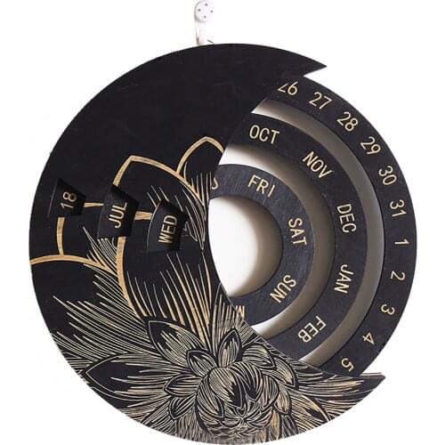 Christmas Advent Calendars Home Decor Wall Hanging Crafts Decorative Wooden Vintage Creative Customized Circular 1PC Sign Board