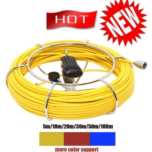 100M Replacement Fiberglasses Cable Under Water Sewer Drain Pipe Wall Inspection Camera for wopson camera