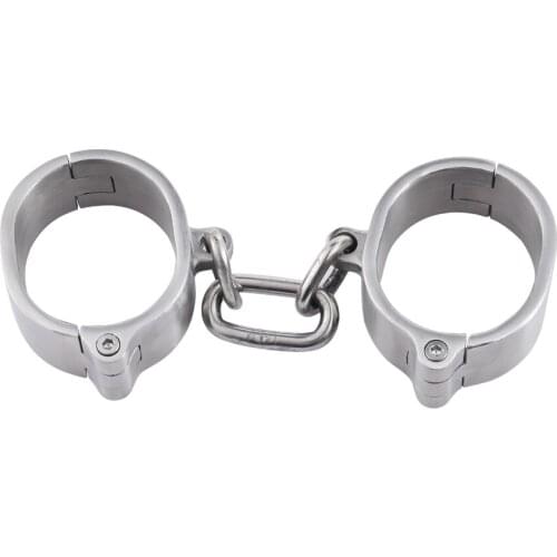 Steel Handcuffs for Sex Bondage Restraints Hand Cuffs Bdsm Kit Slave Erotic Game Bdsm Tools Sex Games for Married Couples