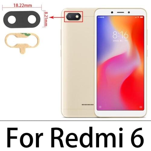 2PCS Camera Glass Lens With Sticker Adhensive For Xiaomi Redmi 5 Plus 6 Pro 7 7A 8A 9A S2 Note 7 8 9 Pro 9s Mi 10T Pro 11