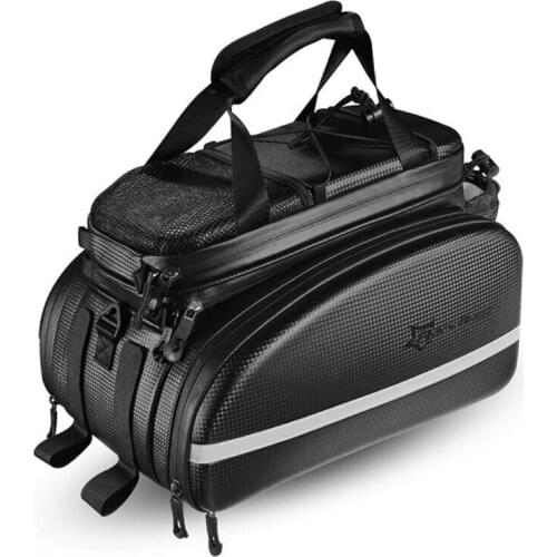 ROCKBROS Bicycle Bag Multifunctional Cycling MTB Bike Rear Saddle Pack Bag Cycling Frame Rack Pack Large Capacity Travel Bag