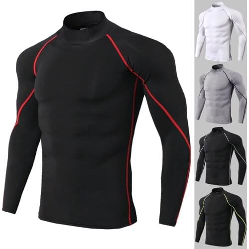 Crossfit Training Workout Tshirt Compression Shirts Tee Top Gym Clothes Men Tight Rashgard Bodybuilding Sportswear Sport T-shirt