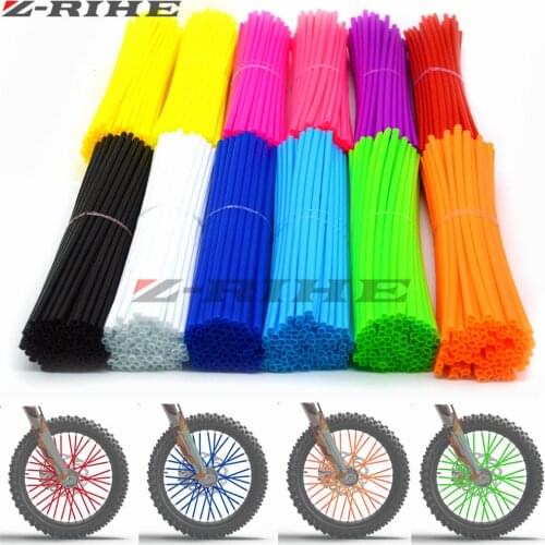Universal Motorcycle Wheel Rim Spoke Skins Covers Wrap Decor Protector Kit for 150 125 250 SX 85 SX 17/14 450 EXC-F 390