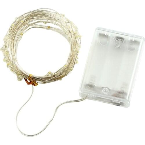 3AA Battery Powered Waterproof Copper Wire LED Fairy String Light For Wedding Xmas Garland Holiday Party Decoration