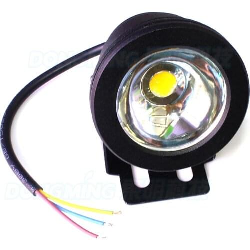 Waterproof IP68 flat Underwater pool light red/green/blue + 12V DC 10w Led drive adapter lawn garden swimming pool fountain lamp