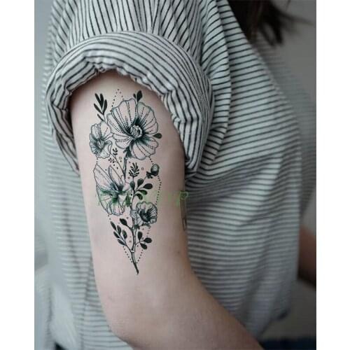 Waterproof Temporary Tattoo Sticker Flower Fake Tatto Flash Tatoo Hand Arm Foot arm Body Art tattoos for Girl Women femme