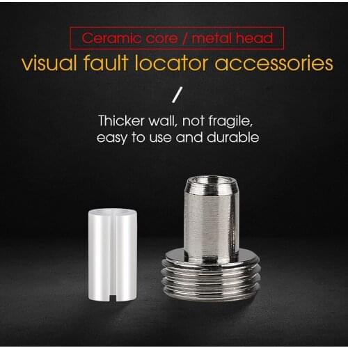 7mm Fiber Optic Laser Source Visual Fault Locator Ceramic insert Ceramic sleeve metal ceramic pipe joint