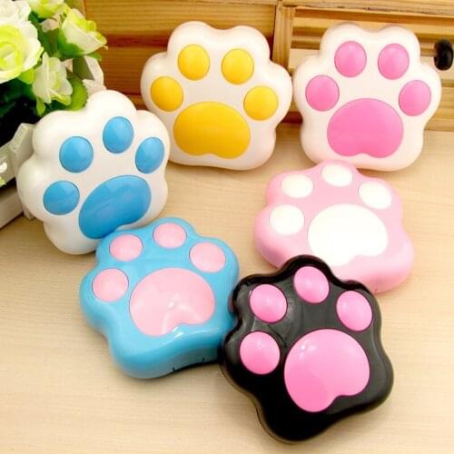 10pcs New High quality Cute Animal Dog/Cat Claws Shape Contact Lenses Storage Box with Mirror Travel Kit Nursing box 8*8*2.8cm