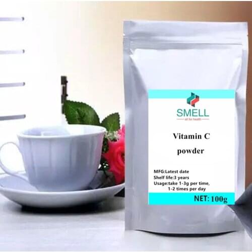 100-1000g Food grade antioxidants kirkland Vitamin c powder palmitate / L-Ascorbic Acid breylee ordinary vitamin c free shipping