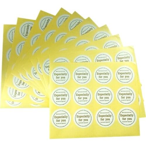 1200pcs/lot White circle Especially for you Sealing Stickers Gift seal sticker self-adhesive Sticker DIY Handmade Deco