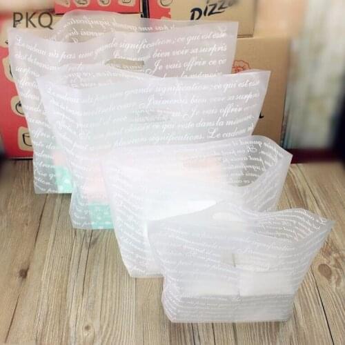 50pcs Wholesale Small Plastic Bag Jewelry/Boutique/Gift Bag With Handle Plastic Shopping Bag Large Gift Packaging Bags Package
