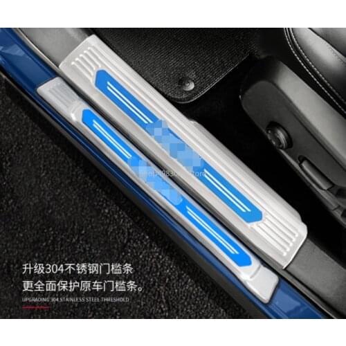 Stainless xc40 Accessories For Volvo XC40 2018 2019 2020 Door Sill Scuff Plate Pedal Trims car styling