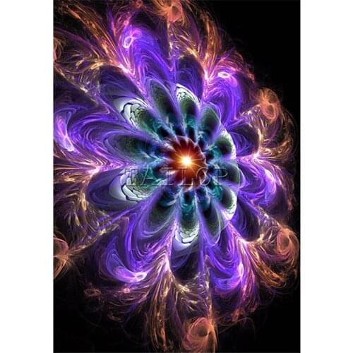 Diamond painting 5D Full square wall stickers Cuadros kit 3D DIY Cross stitch haft diamentowy Color landscape flower art Mosaic