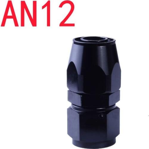 AN12 Aluminum Straight Enforced Oil Fuel Fitting Adapter 0 Degree High Quality 12AN Hose End Fittings Connector Pipe Joints