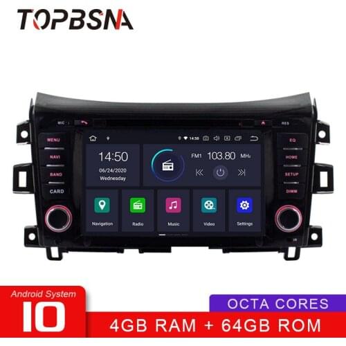 TOPBSNA Android 10 Car Multimedia Player For Nissan Navara Frontier NP300 GPS Navigation 2 Din Car Radio Multimedia Video Stereo