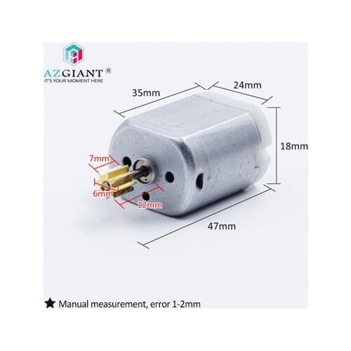 AZGIANT 8 teeth diameter 6mm long axis for FC280 car door lock motor review mirror motor, car steer motor, lock actuator motor
