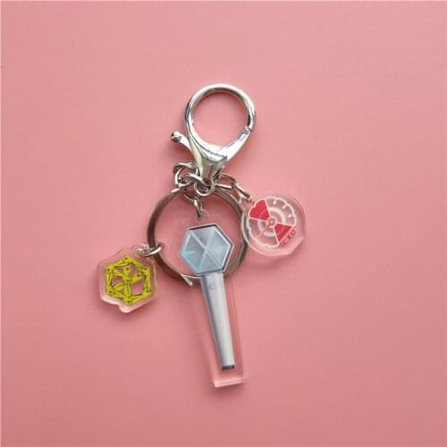 KPOP EXO Keyring Concert Light Key Chain XIUMIN CHEN KAI SEHUN CHANYEOL Keychain Accessories Fans Gift OD94