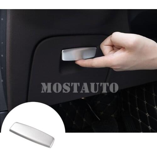 For BMW 5 Series G30 G31 Stainless Driver s Side Glove Box Button Cover 2017-2020 1pcs Car Accessories Interior Car Decor