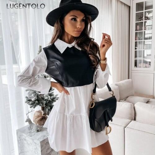 Модные платья в клетку Lugentolo China At AliExpress