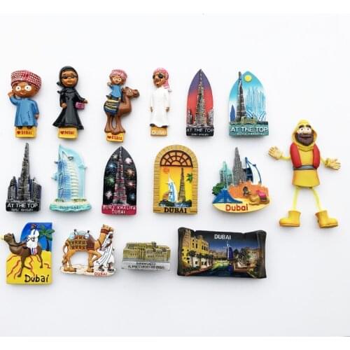 Middle East Arabian amorous feelings ​Dubai Fridge Magnets Tourist Souvenirs Crafts gifts Refrigerator magnet