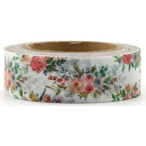 Cute creative flowers and paper tape diy handmade photo album diary book antique decorative stickers