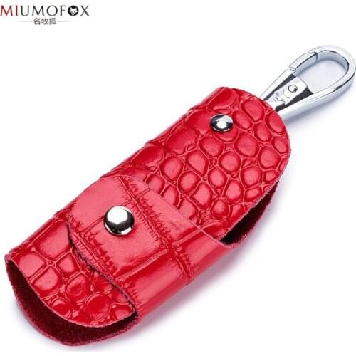 Fashion Key Holder Keys Organizer Keychain Sale Wallets Key Bag Car Housekeeper Genuine Leather keys Case Keysmart Key Wallets