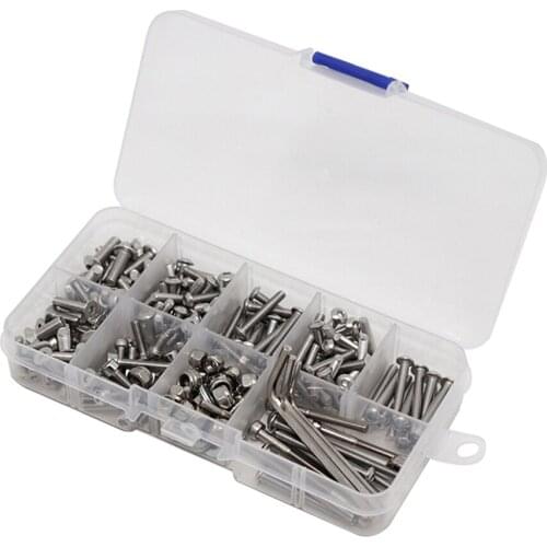 Multi-size stainless steel screw kit for 1/10 Trx4 Slash 2WD RTR/Pro remote control car repair parts
