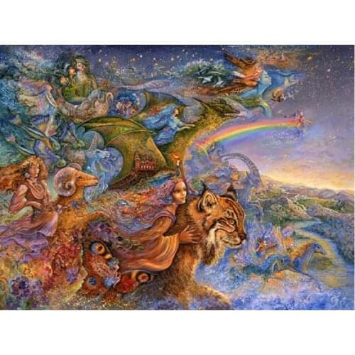 2020 New 5D Diamond Panting Cross Stitch Fantasy woman Picture Rhinestones DIY Embroidery Diamond Mosaic Needlework Paintings